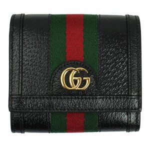 Gucci GG Ophidia Wallet in Black with Web NEW IN BOX